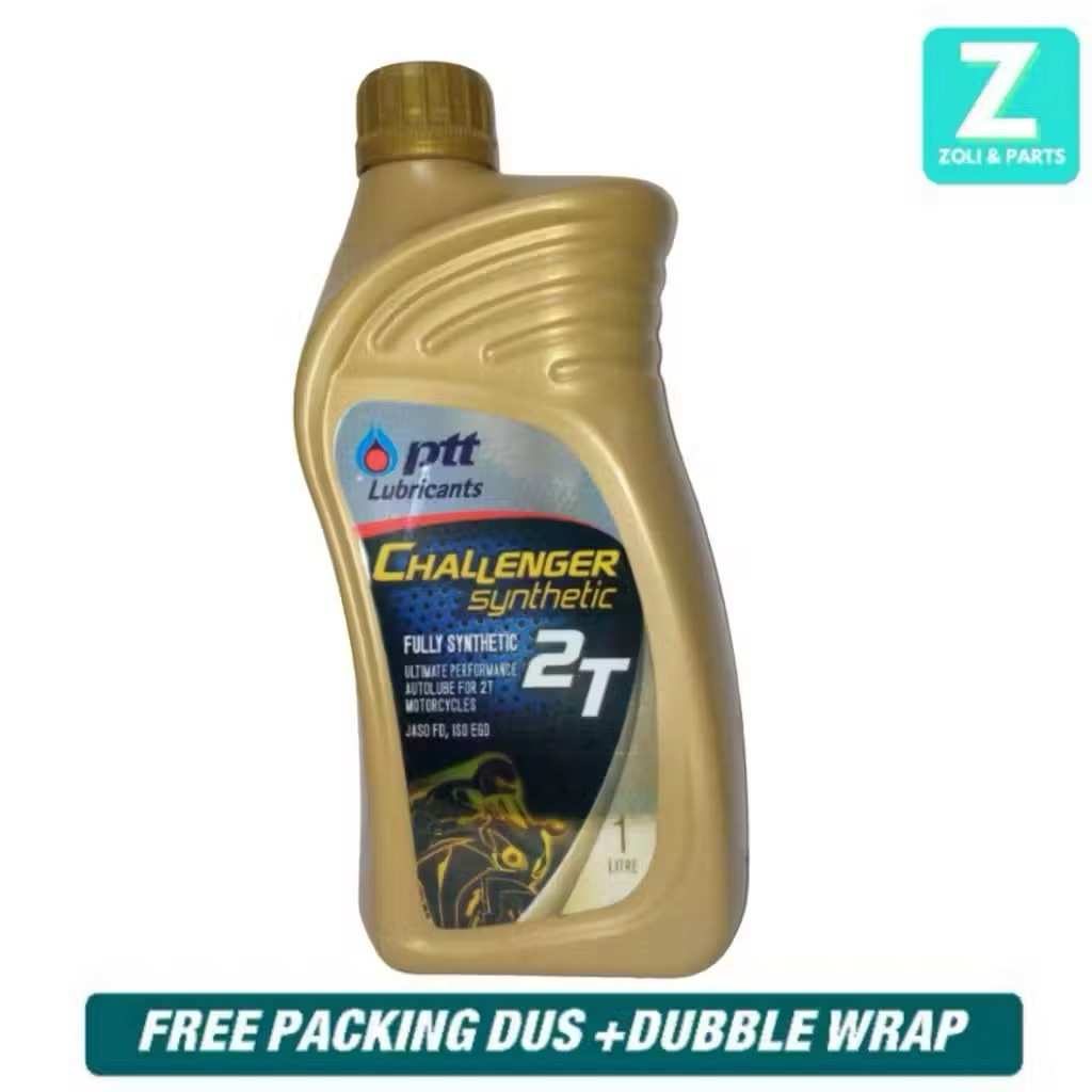 PTT Challenger 2T Oli Samping Synthetic 1L Full Sintetis