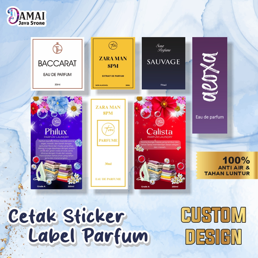 

CETAK Sticker Produk Sticker Label Parfum | Sticker Logo Parfum Custom Free Design | Sticker Cutting Vynil Laminasi Tahan Luntur