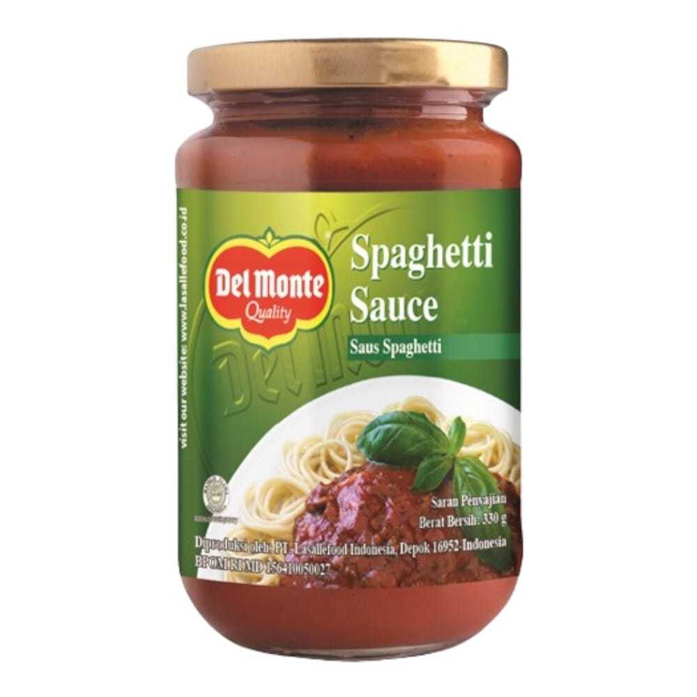

DELMONTE SPAGHETTI SAUCE BOTOL 330GR KEMASAN JAR BELING, UNTUK SAUCE PASTA DLL