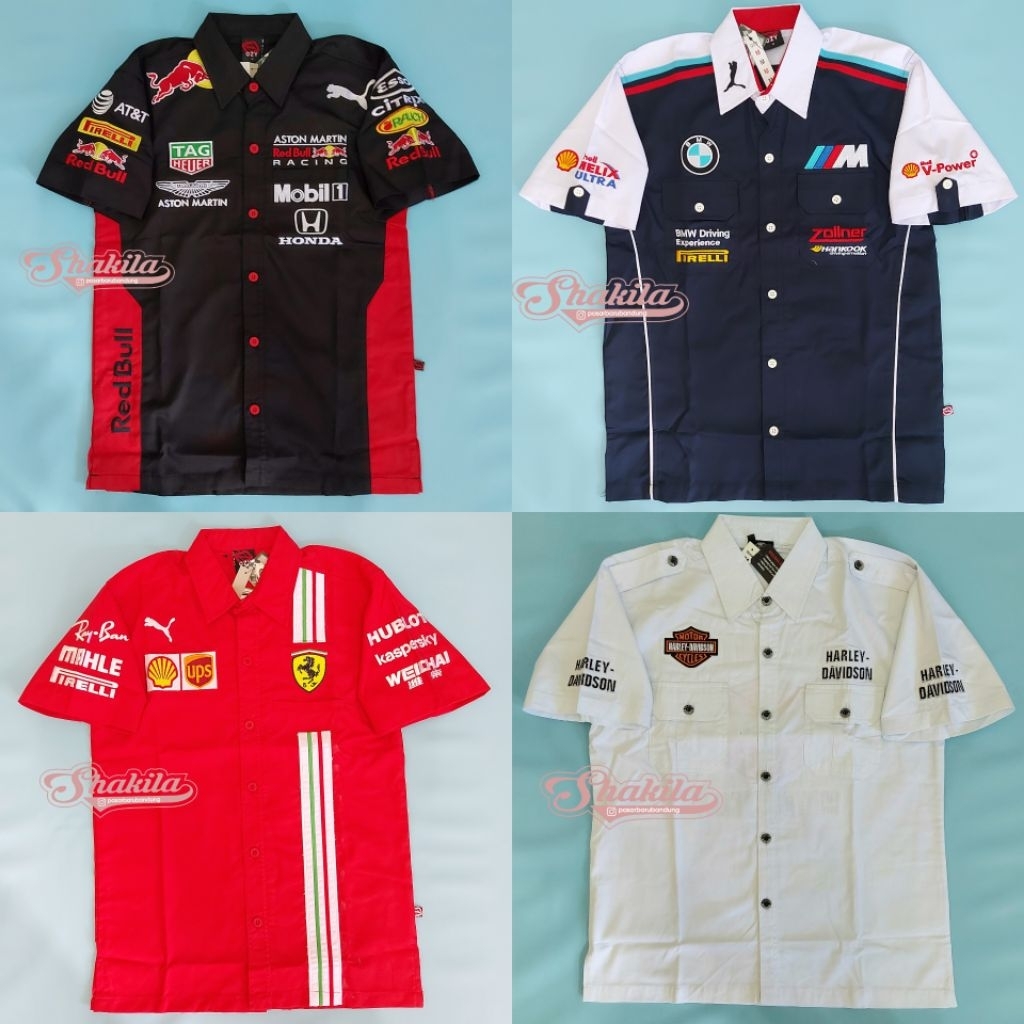 Kemeja Pria Baju Otomotif