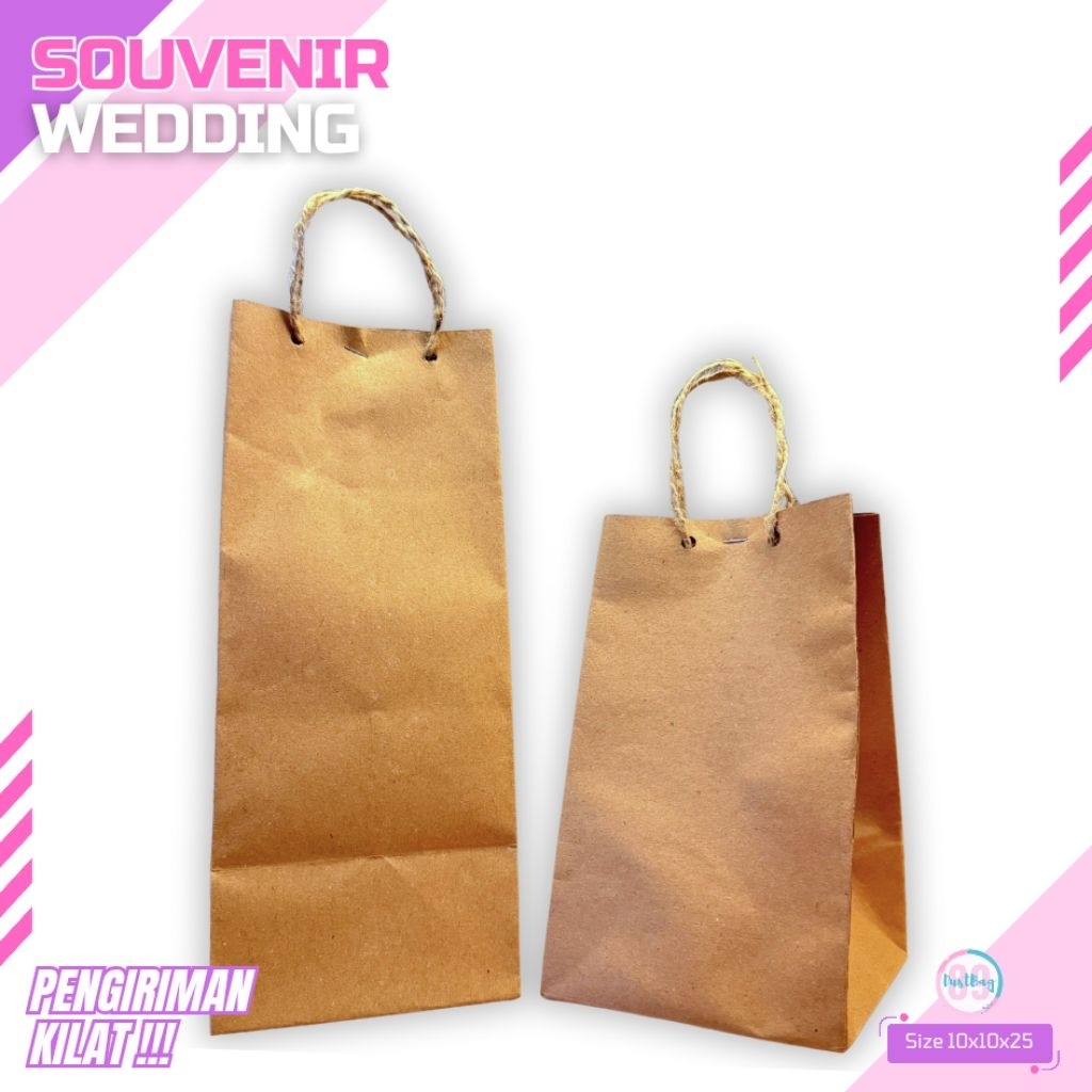 

TAS KERTAS PAPER BAG COKLAT POLOS TANPA SABLON READY STOK BERBAGAI MACAM ACARA ULANG TAHUN BAYI LAHIR PERNIKAHAN
