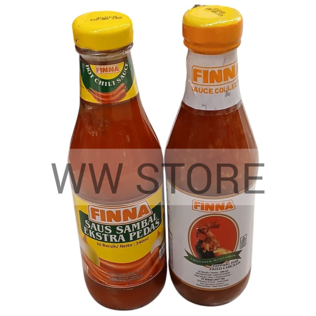 

Saus saos sambal ekstra pedas / untuk ayam goreng halal MUI FINNA EXTRA HOT CHILLI / DIPPING FOR FRIED CHICKEN SAUCE 340ml