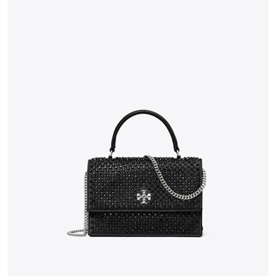 Tas Selempang Pesta Top Handle Wanita mewah elegan TB Kira Satin Chain Wallet