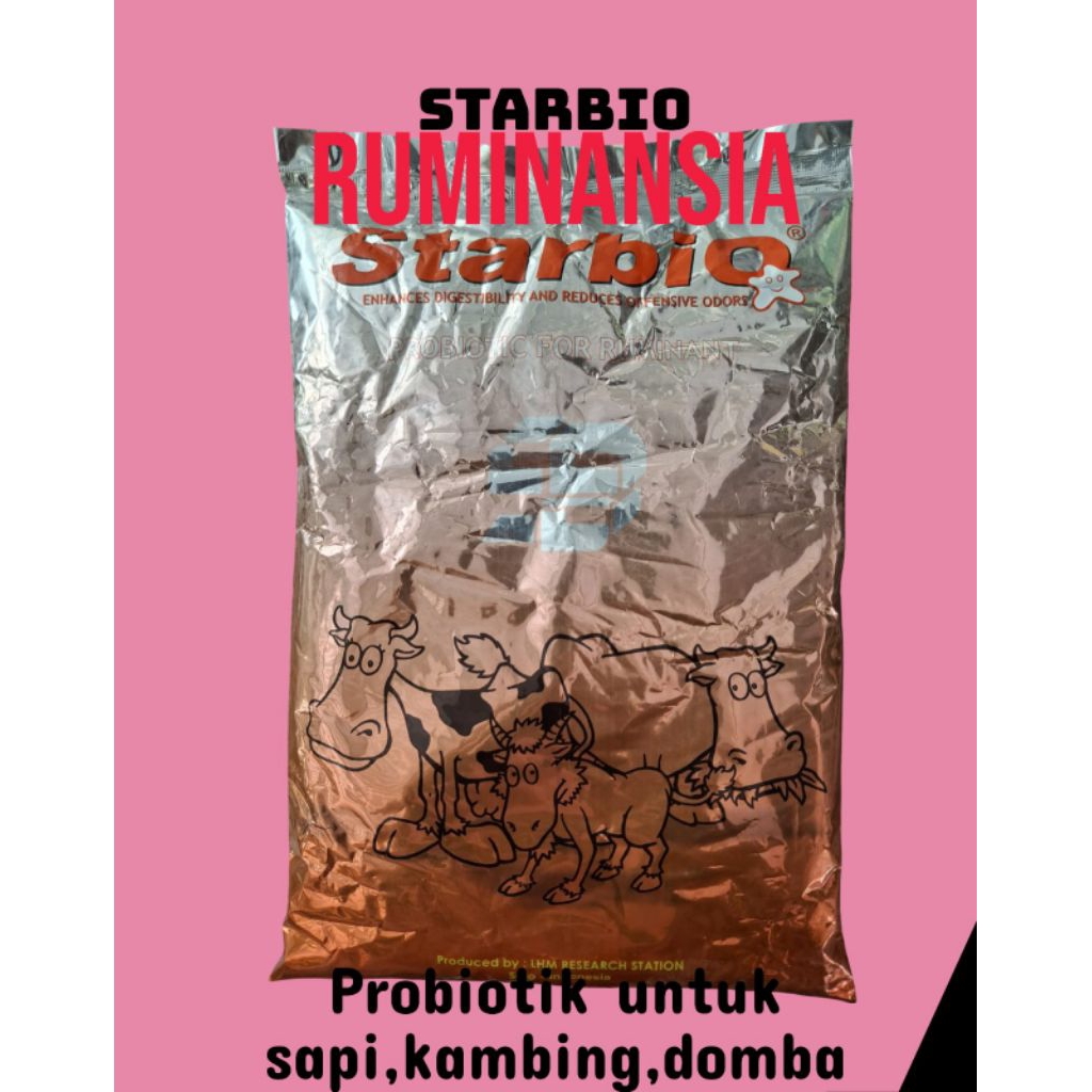 STARBIO 1kg PROBIOTIK UNTUK TERNAK RUMINANSIA SAPI KAMBING DOMBA KERBAU NDARUFRAM