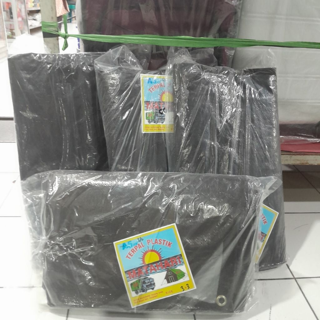 Terpal Plastik Cap Super Matahari A3  4x6 / 5x6 / 5x7 / 6x8  Terpal Tahan Anti Air