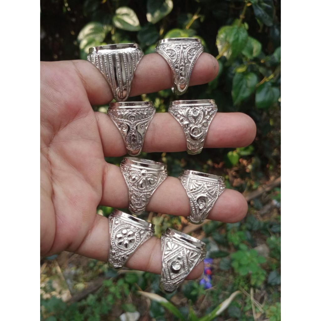 Ring Cincin Emban Ukir alpaka (20 pcs)