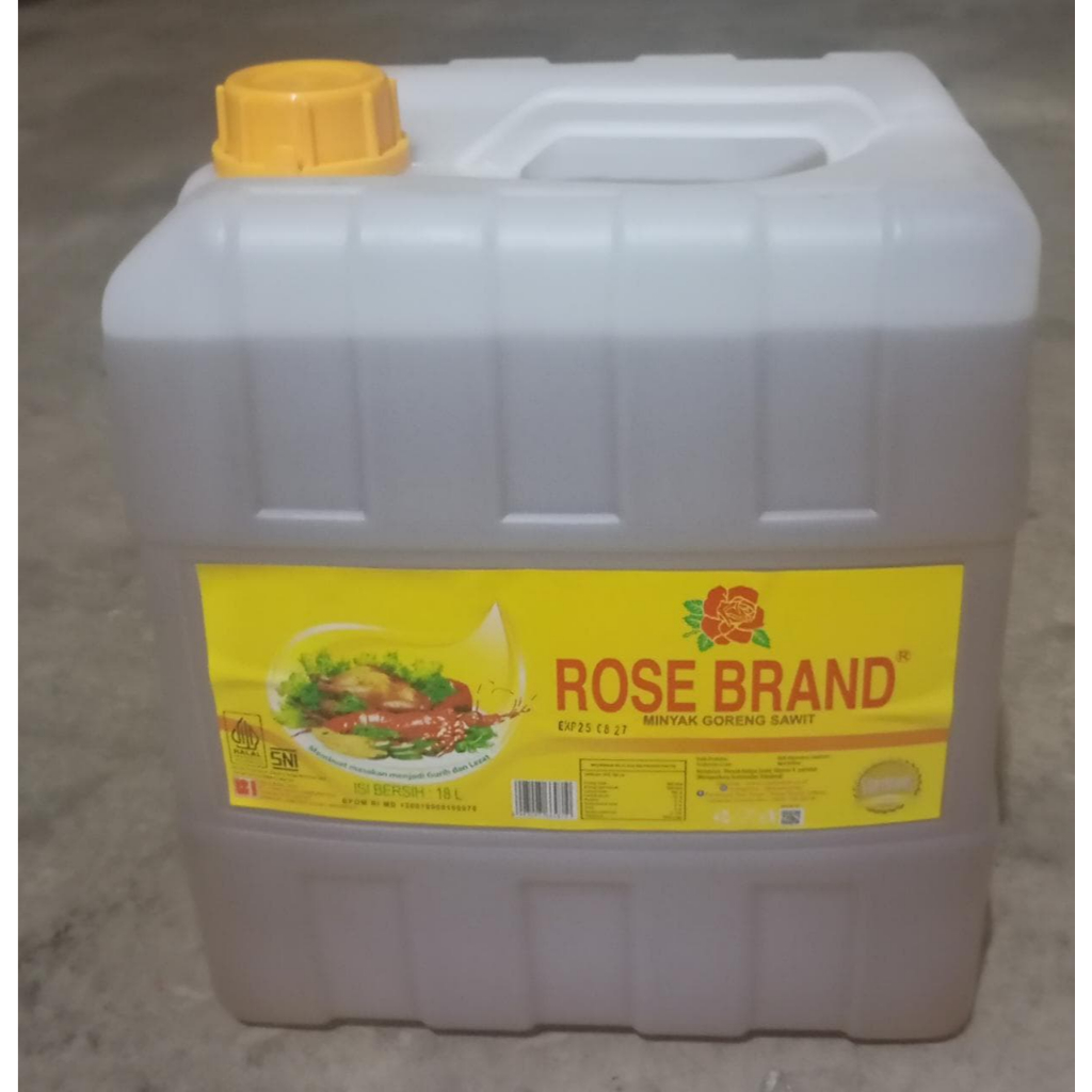 

Minyak Goreng Rosebrand Jerigen 18 liter