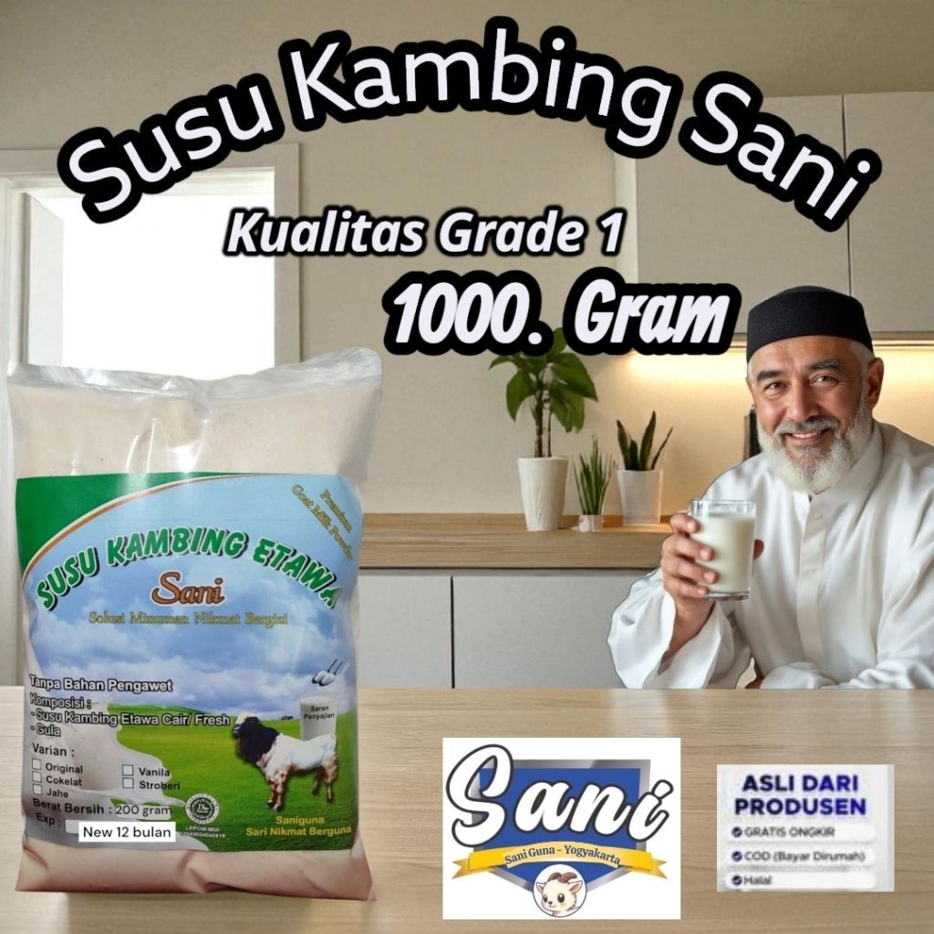 

Susu kambing etawa bubuk kualitas GRADE 1 1000gram / 1kg