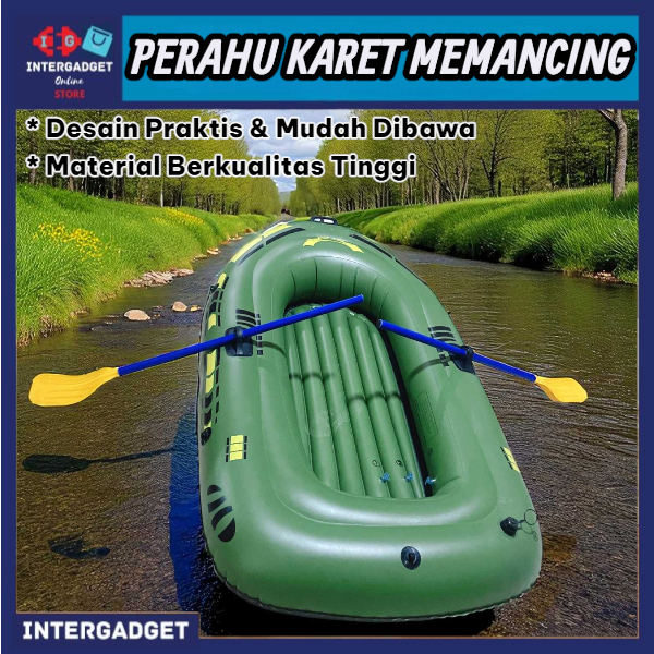 Perahu Karet Mancing Inflatable Fishing Boat 2 Person