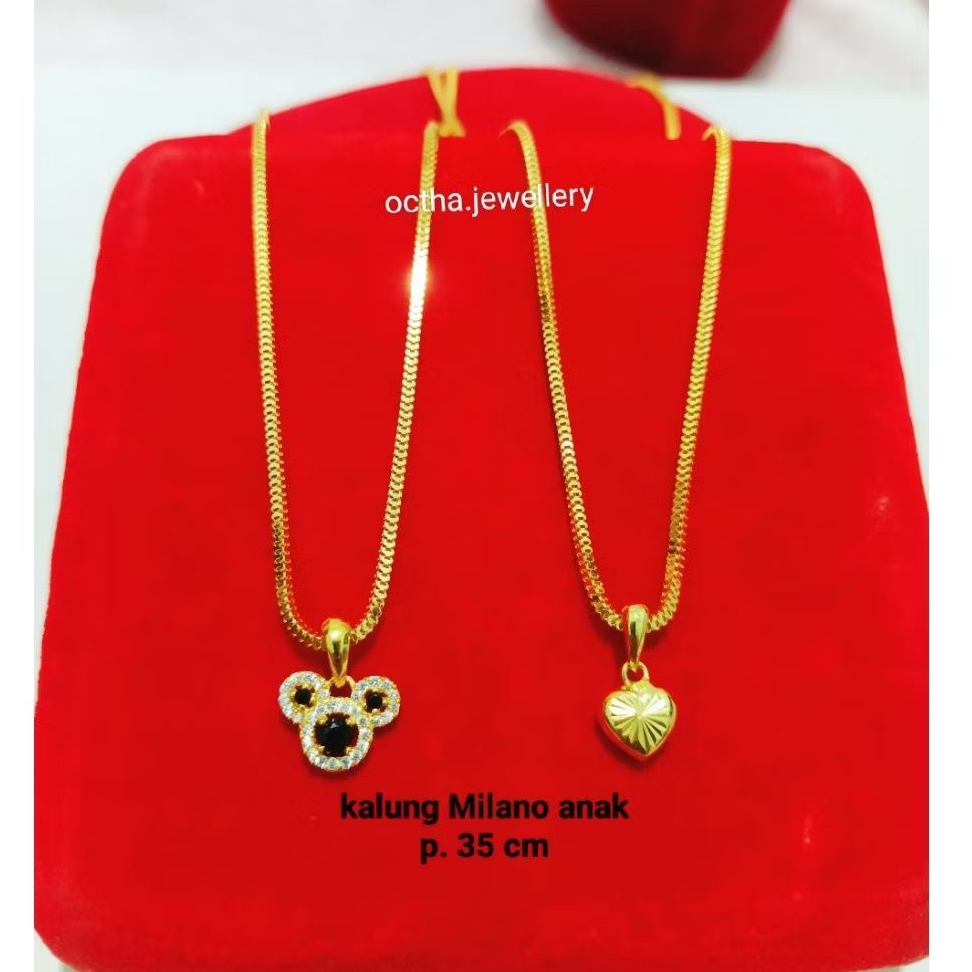 KALUNG ANAK LIONTIN PERAK 925 ASLI