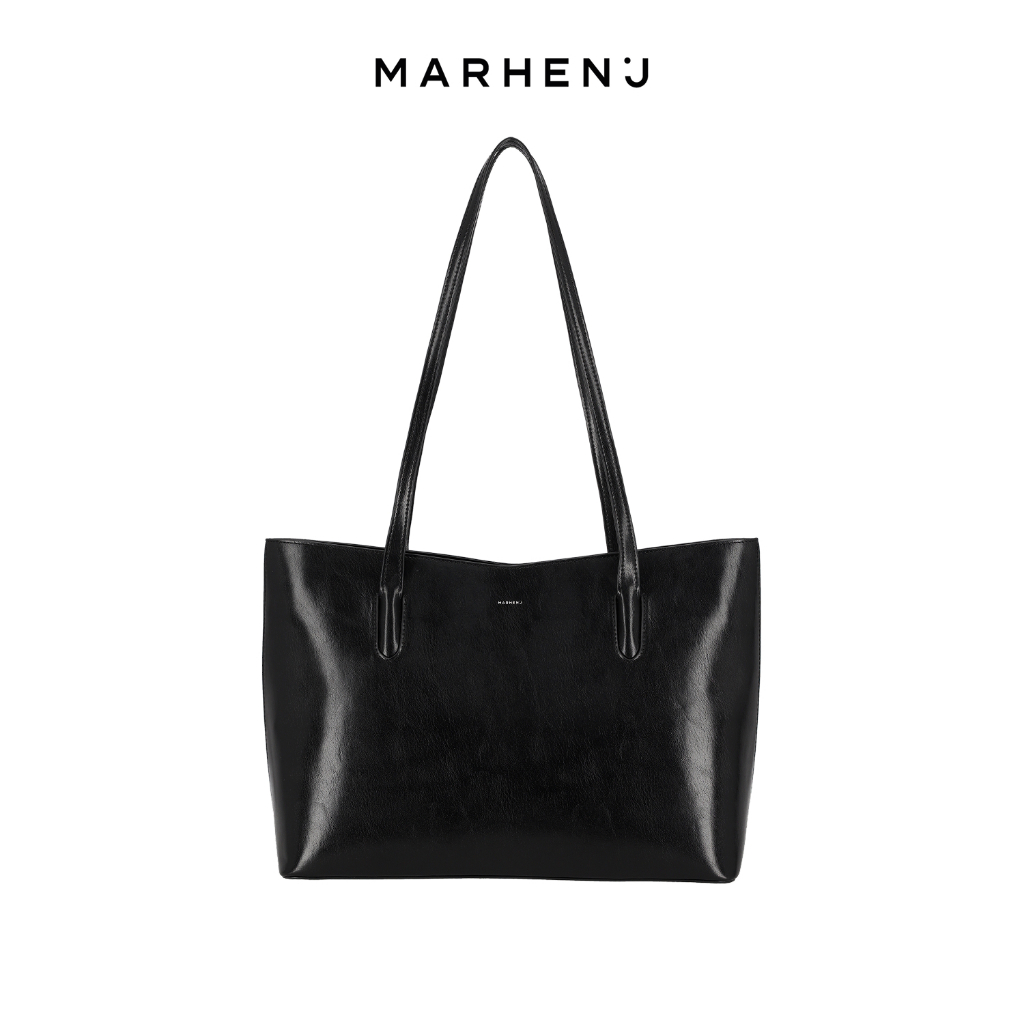 MARHEN.J Manhattan V-cut Shoulder Bag Zipper Closure Classic design Daily look Korea Vegan Leather B