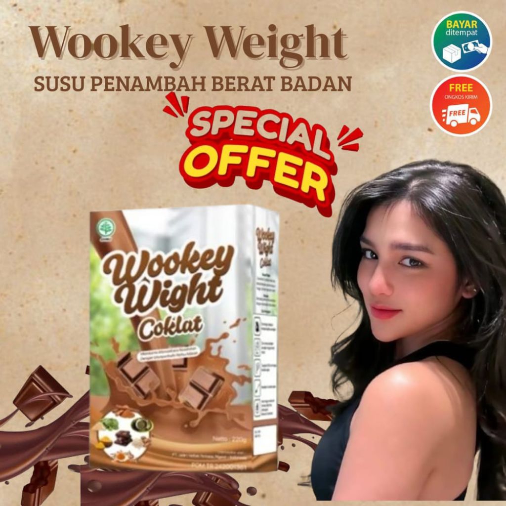 

PROMO!!! WOOKEY WEIGHT Susu Penggemuk Badan Original Suplemen Penambah Nafsu Makan Halal BPOM