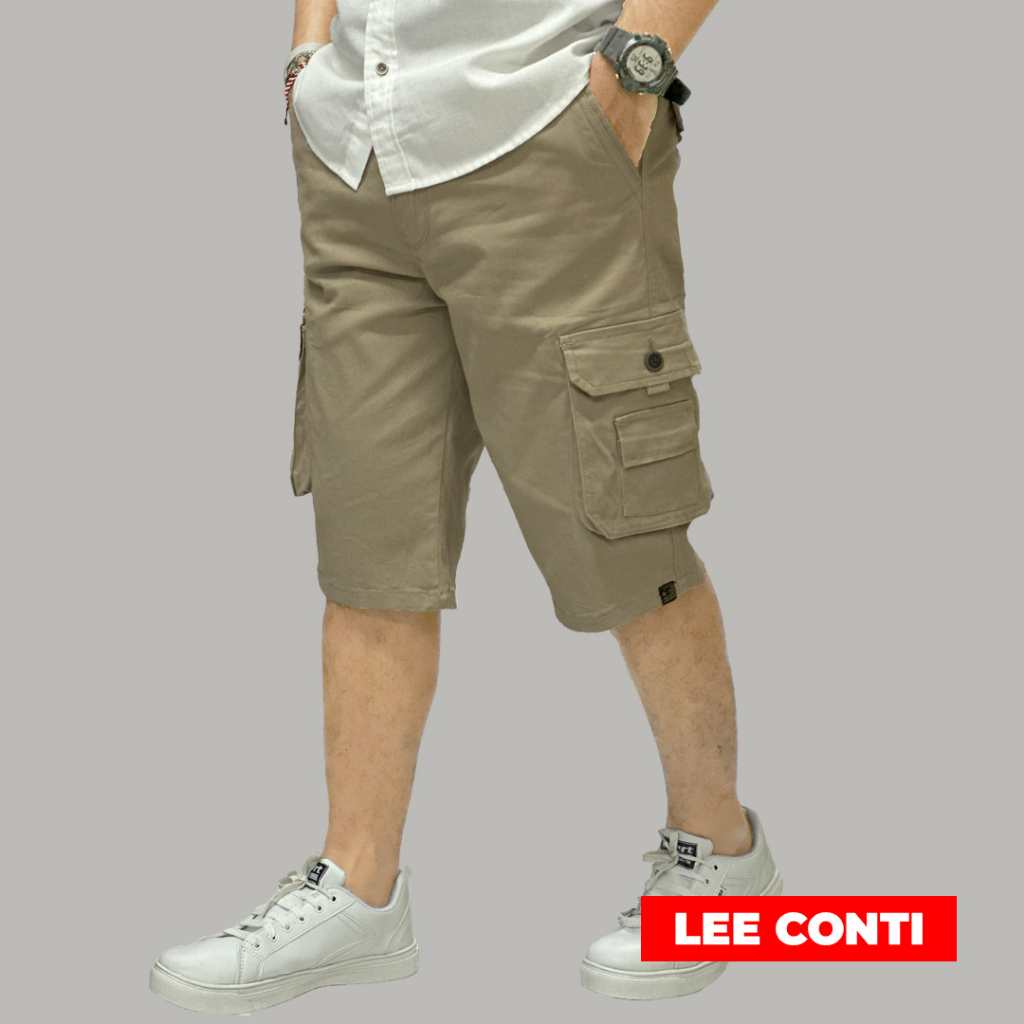 LEE CONTI Celana Pendek Cargo Bahan Tebal ( CG )