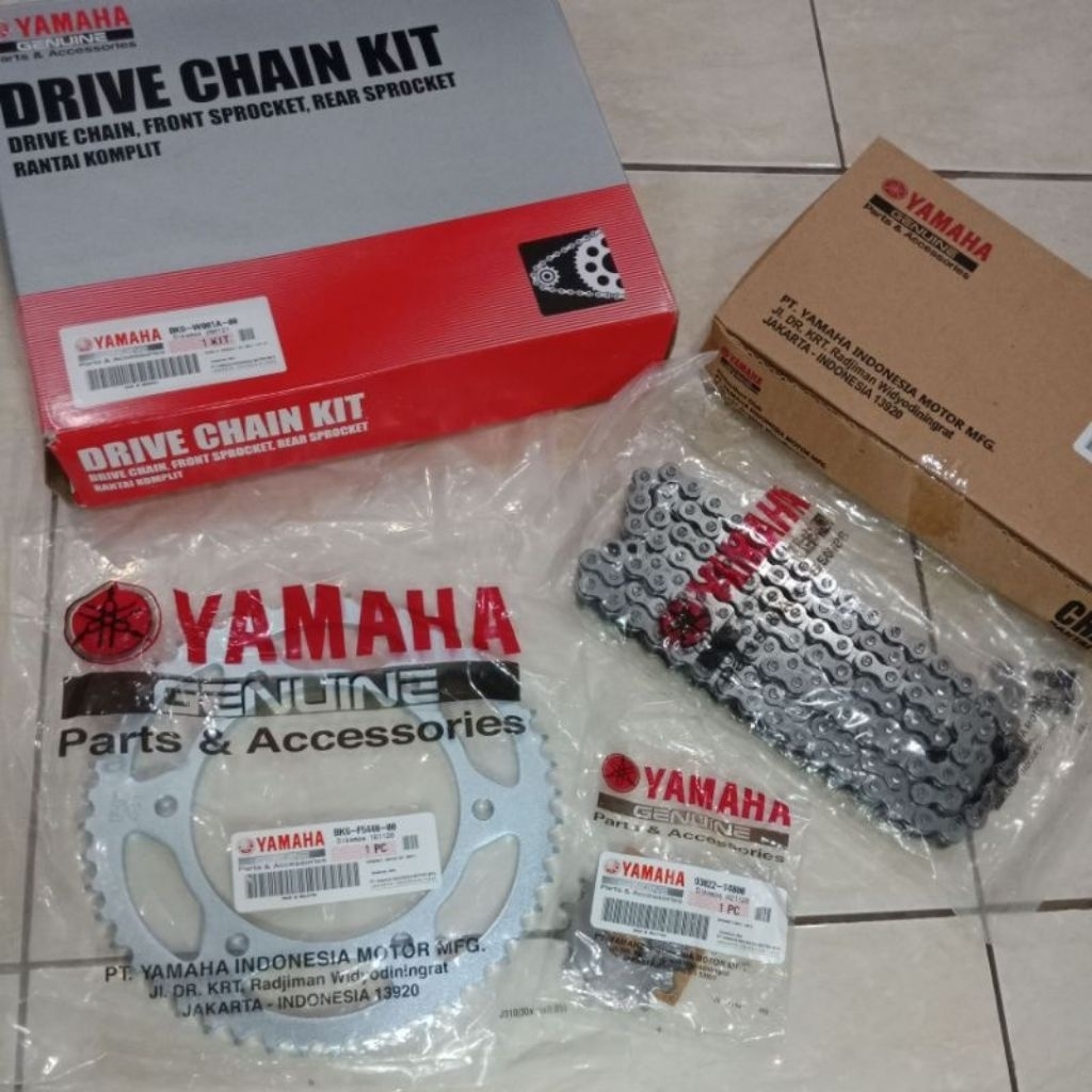 GEAR SET YAMAHA PREMIUM R15 V3 , VIXION R LED, GEAR SET ORIGINAL