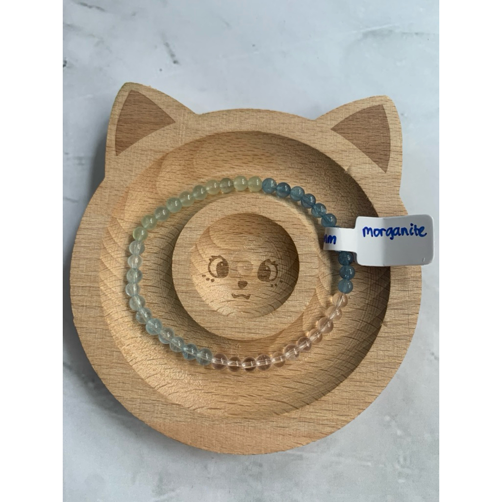 Mix Beryl Morganite Bracelet 4mm