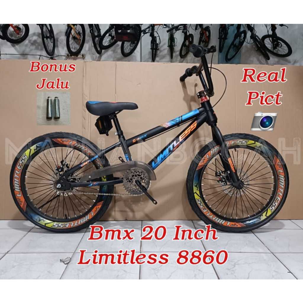 BMX 20 Limitless Rem Cakram SEPEDA ANAK COWO BMX 20 LIMITLESS 8860 REM CAKRAM