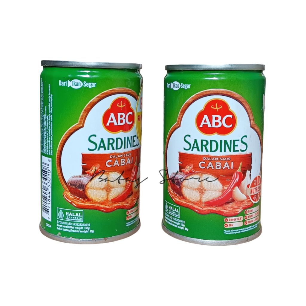 

Sarden ABC 155g • Sardines Saus Cabai • Promo Hemat