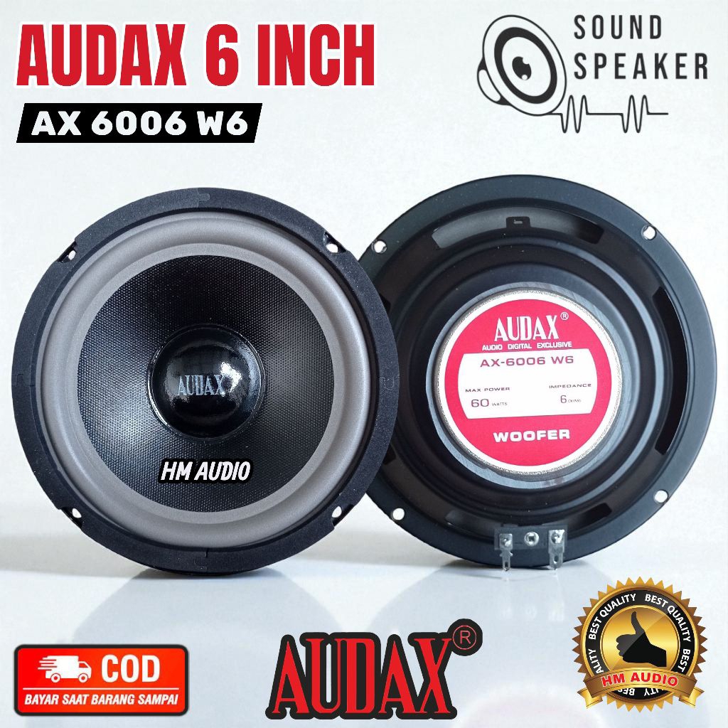 Speaker 6 inch Audax AX 6006 W6 Original