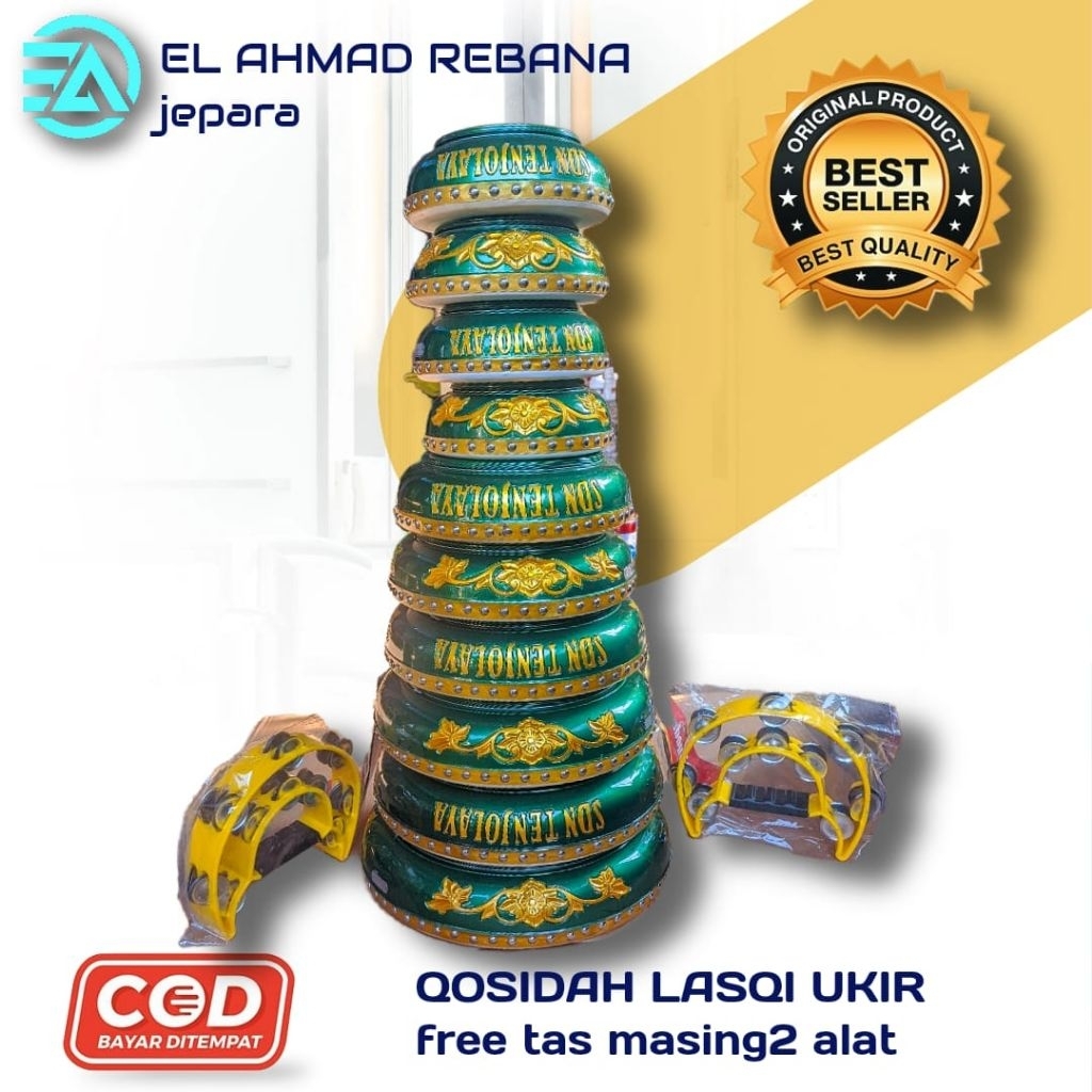 rebana qosidah ibu2.rebana lasqi isi 10.rebana qosidah lasqi ukir asli jepara
