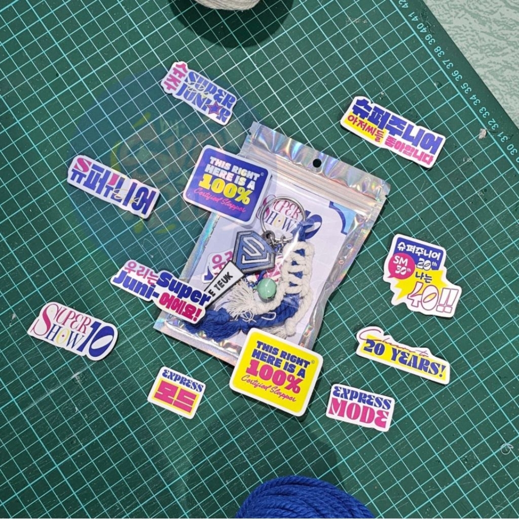 SUPER JUNIOR Lightstick Mini Keychain E.L.F K-POP