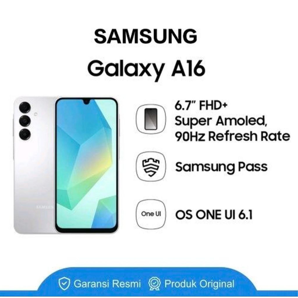 HP SAMSUNG A16 4G 8/128 GB - SAMSUNG A16 4G RAM 8GB ROM 128GB RESMI