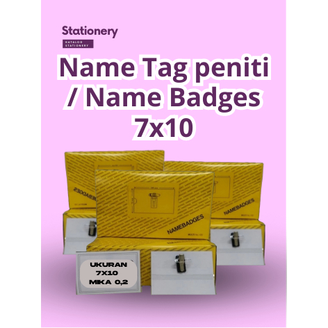 NAME BADGE 7X10 / NAME BADGE/ NAME TAG PENITI
