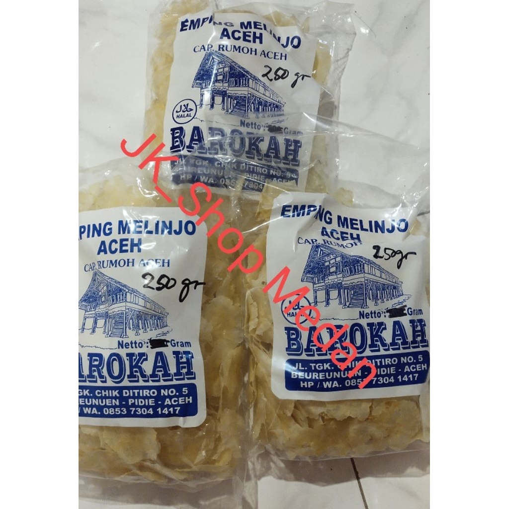 

Emping Aceh kualitas premium(super tipis)250gr