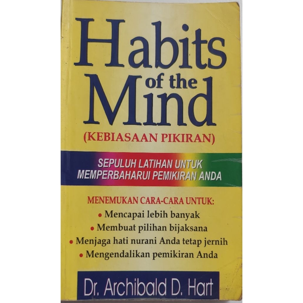 BUKU HABITS OF THE MIND ARCHIBALD HART BEKAS ORIGINAL
