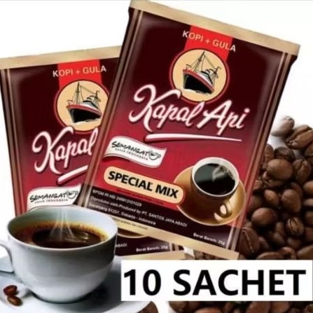 

Kopi Kapal Api Special Mix 10 Sachet – Kopi Plus Gula Nikmat 1 Renteng