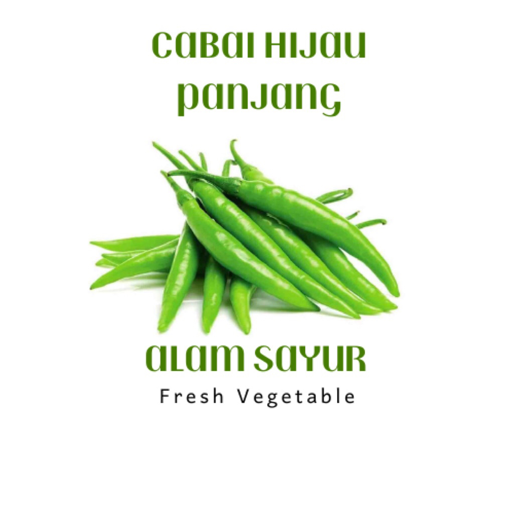 Cabe / Cabai hijau panjang  - Teman hijau jogja