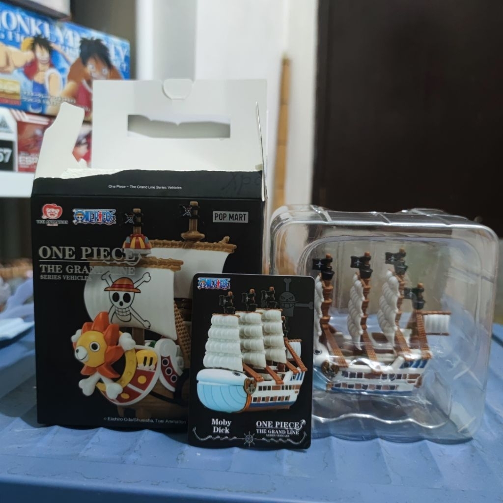 pop mart one piece the grand line moby dick shirohige ship