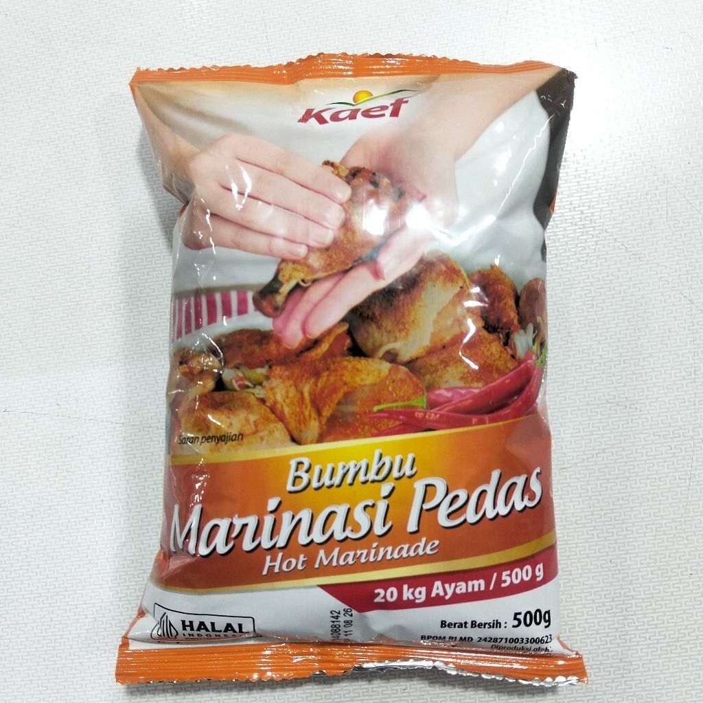 

Kaef Bumbu Marinasi Pedas dan Original 500gr