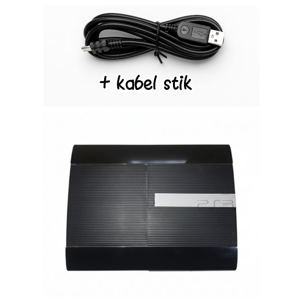 Playstation 3 (PS3) Sony Super Slim 500GB Second Tanpa Stik | Full Game & Siap Pakai