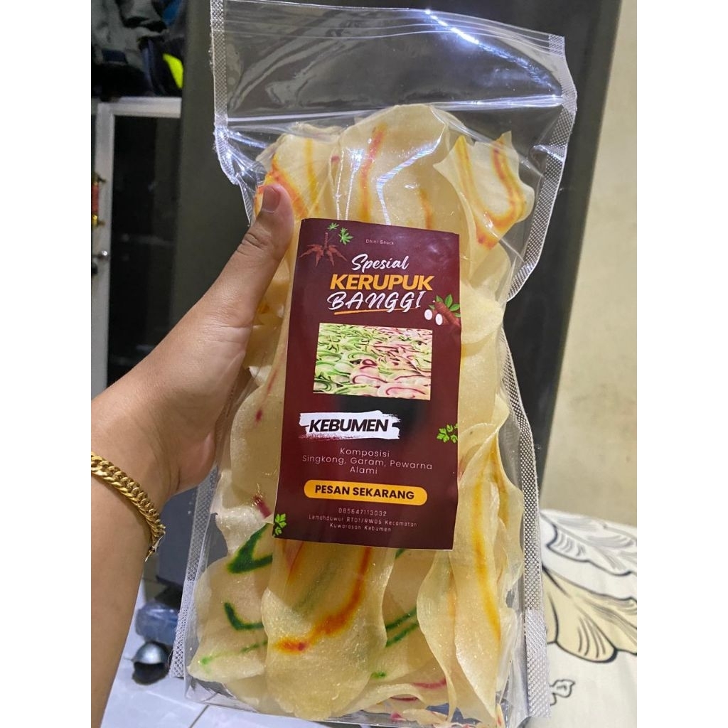 

Kerupuk Banggi Asli kebumen 1kg