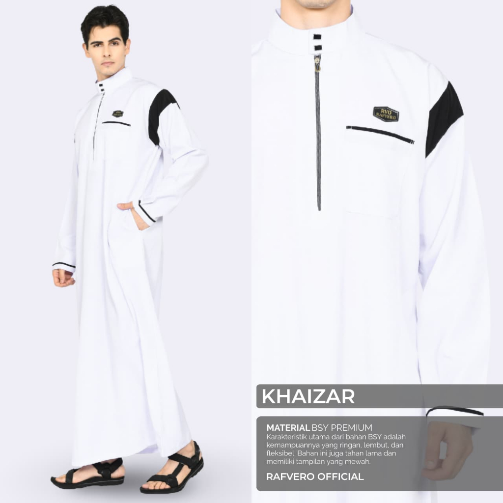 RAFVERO COLLECTION - Jubah Khaizar - Tipe Lengan Panjang - Original RAFVERO - COD Pengiriman