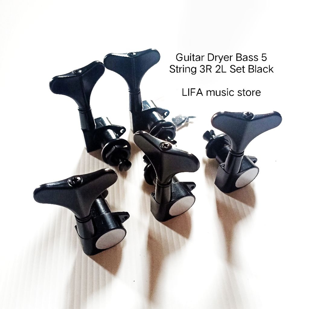 Guitar Dryer Bass 5 String 3R 2L Set Black