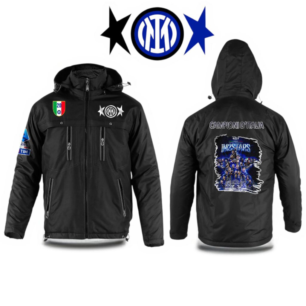 JAKET CLIMBER INTER MILAN SCUDETTO BINTANG 2 DUA
