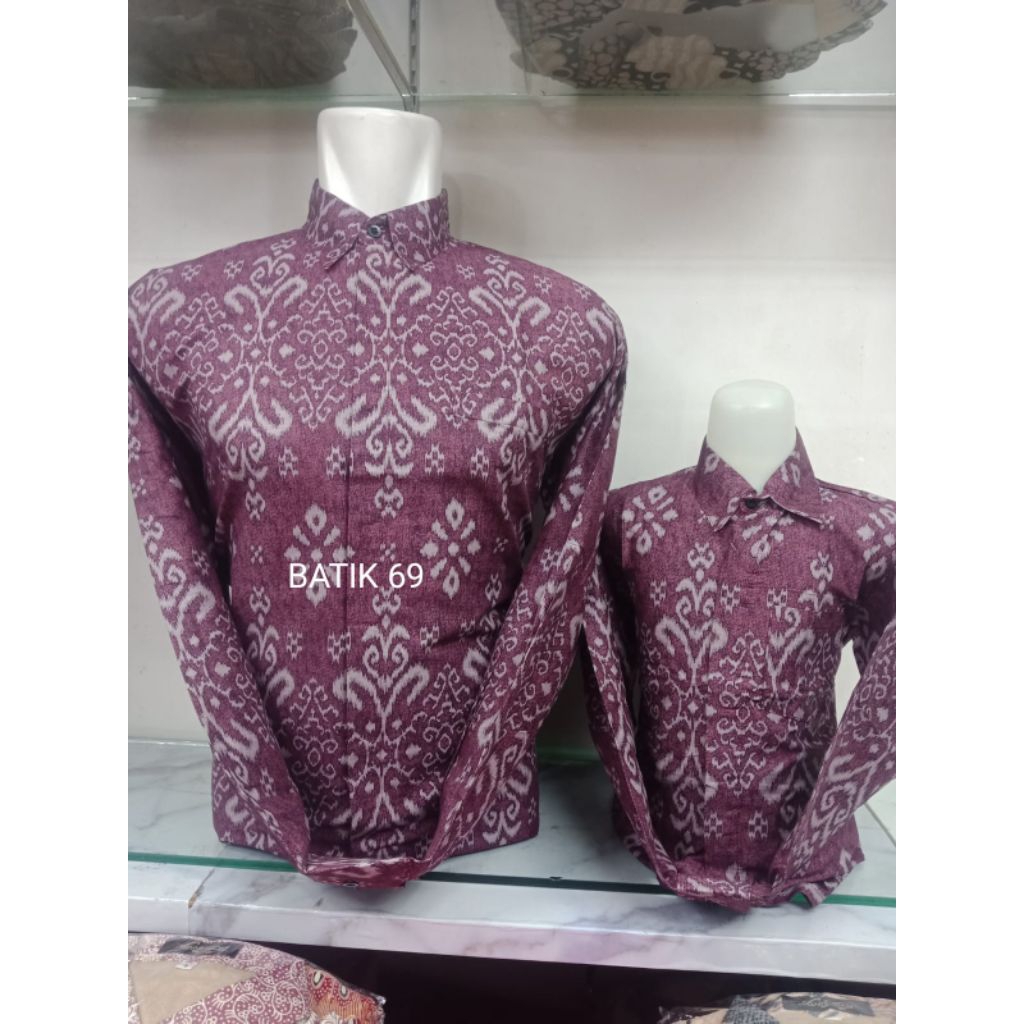 BATIK KATUN HALU PREMIUM 03 warna ungu terong