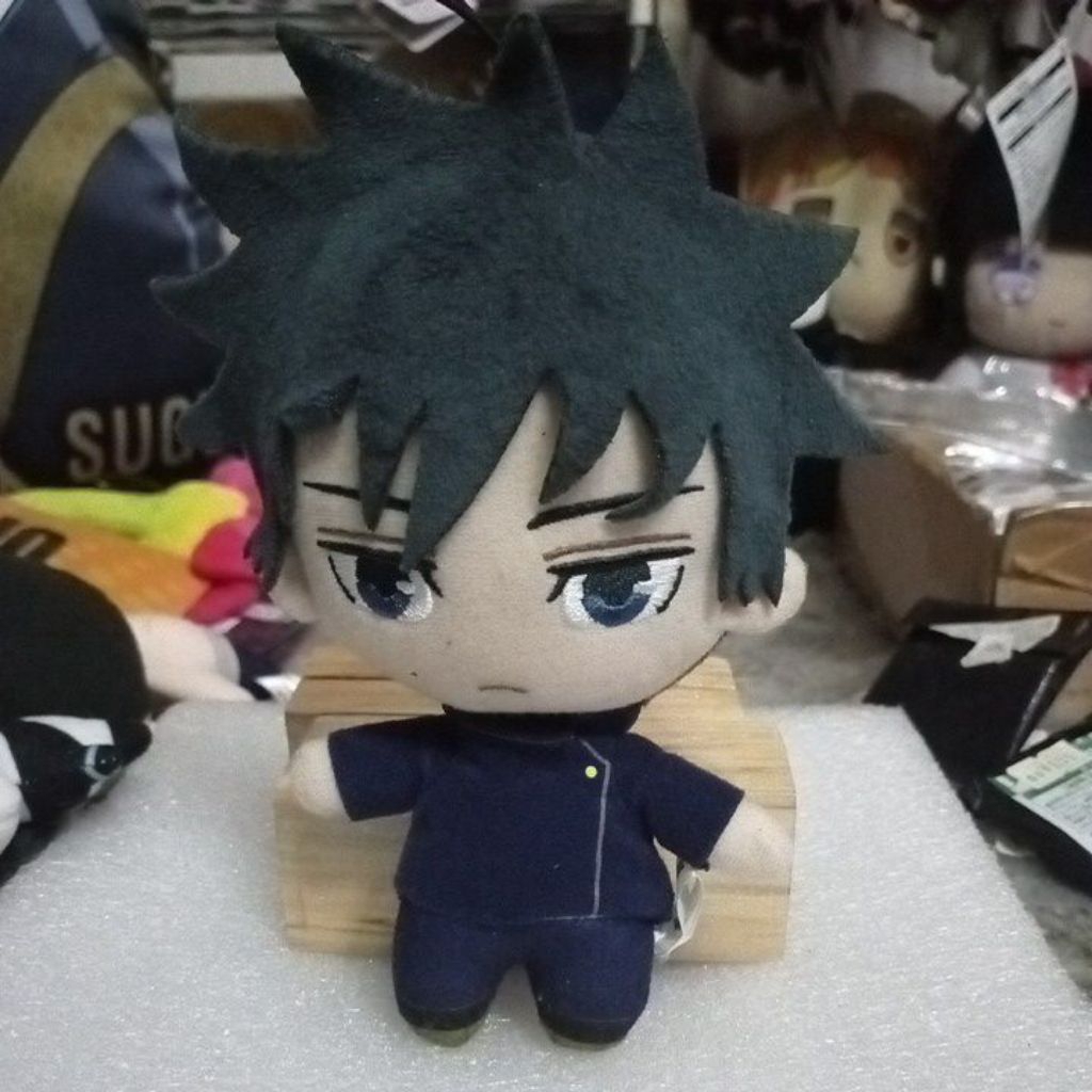 Official Plush MEGUMI FUSHIGURO JUJUTSU KAISEN/ JJK/ Keychain Plush/ Gantungan Kunci Boneka MEGUMI O