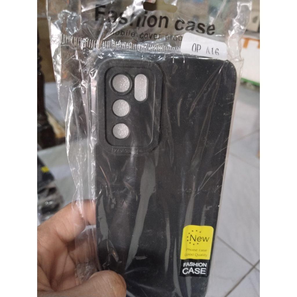 Casing Oppo A16 SoftCase Black Matte