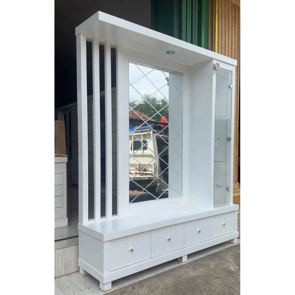 Backdrop Giselle / Cocok untuk TV Jumbo Ukuran 180x47x210 / Background TV / Partisi TV