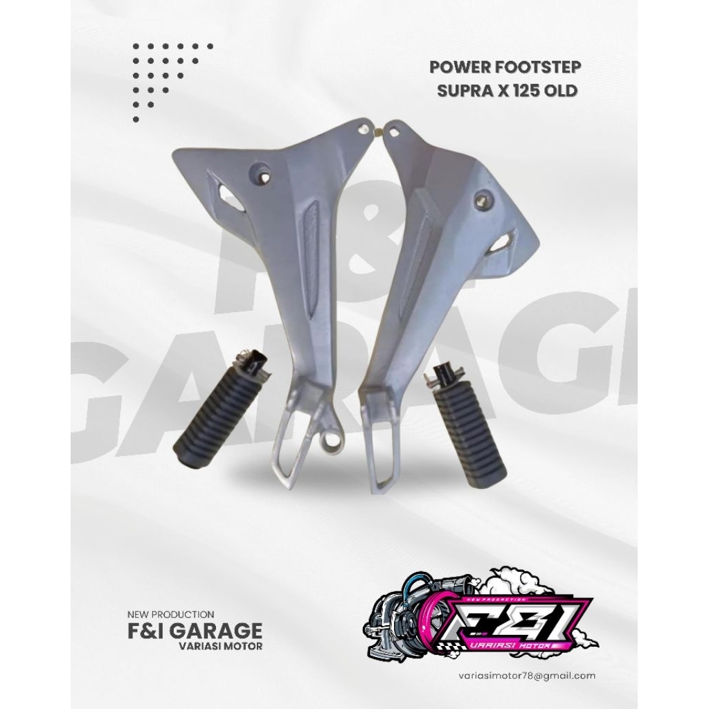 Power Footstep Postep pijakan kaki belakang supra 125 Old/lama, Footstep Belakang Supra X 125 old/La