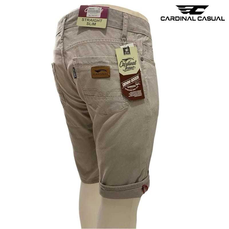 celana pendek pria Kanvas Pendek Cardinal//Celana Pendek Kanvas Cardinal Katun Linen Import Premium
