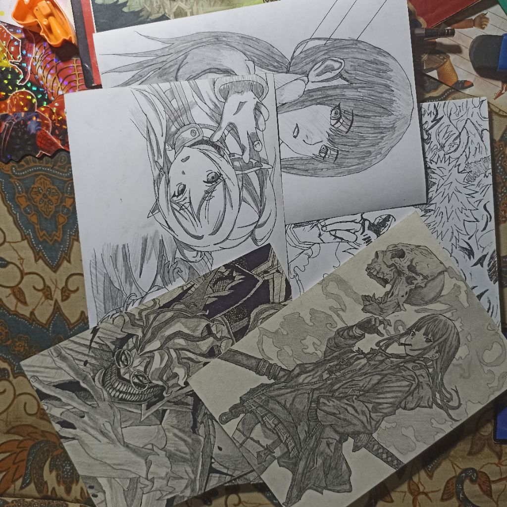 kumpulan sketsa anime bekas konten! A5