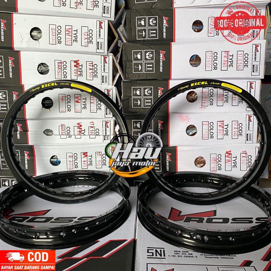 (TERMURAHHH READYYY) VELG V ROSSI RING 14 UK 140/160/185 SUDAH CUSTOM STIKER TAKASAGO EXCEL ASIA BIS