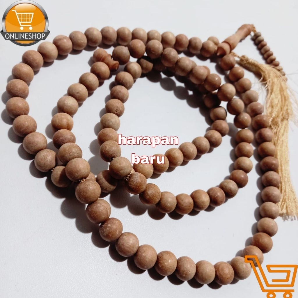 TASBIH KAYU CENDANA 10 MM 99 BUTIR