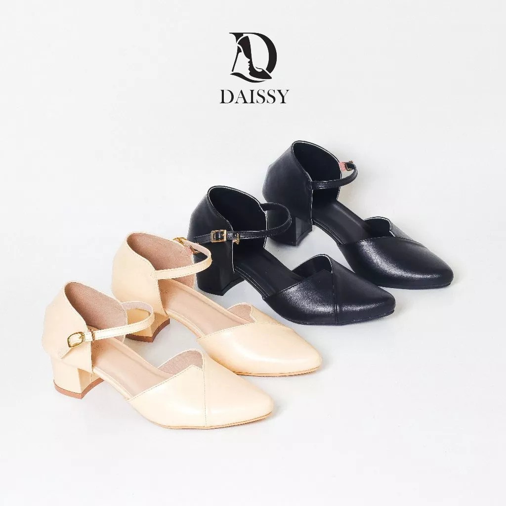 DAISSY - Fuji Sepatu Sandal Mules Wanita Hak 5cm BigSize 37-45
