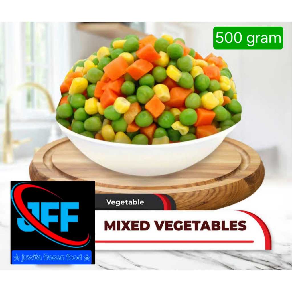 

Sayur-Qu Mix 4 Vegetable 500gram - Fresh and Nutritious Blend