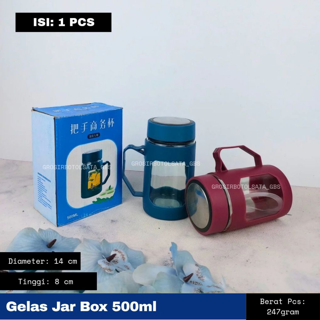 GELAS JAR BOX / SOUVENIR GELAS KACA / SOUVENIR GELAS MINUM KEKINIAN