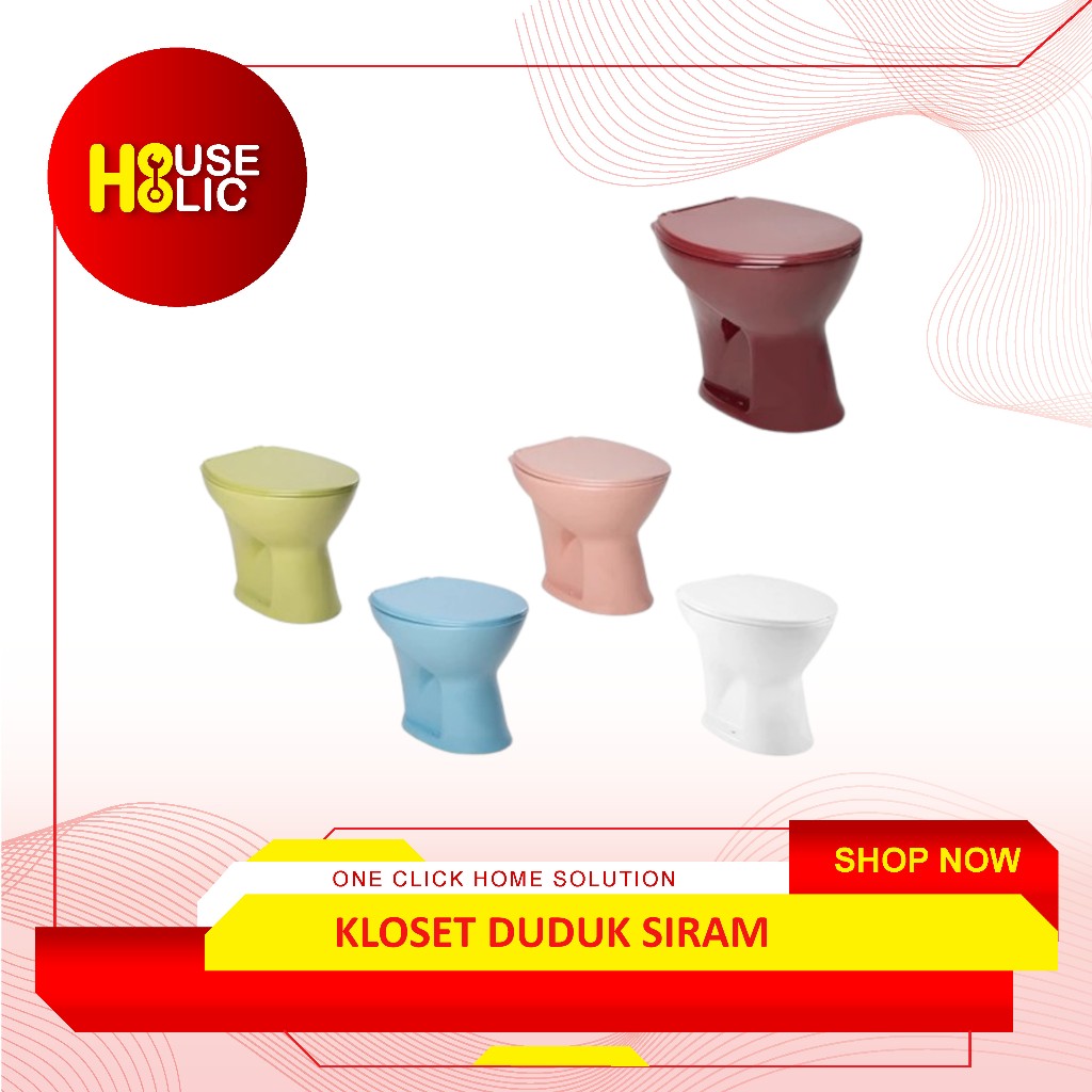 Kloset Duduk Siram Triliun Ware Eureka / Closet Duduk Toilet W